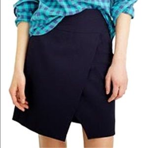 J Crew Navy Crossover Skirt